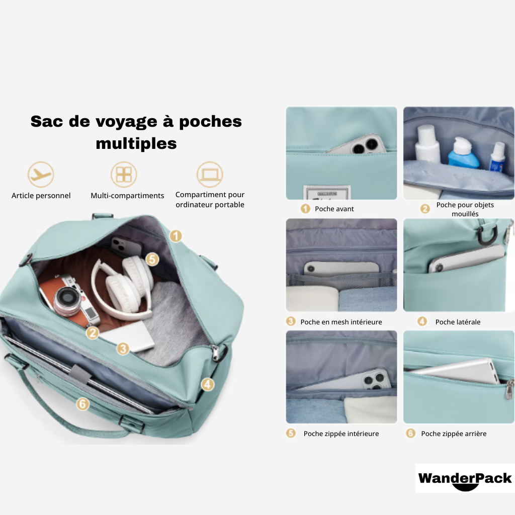 Sac de voyage en nylon 30L