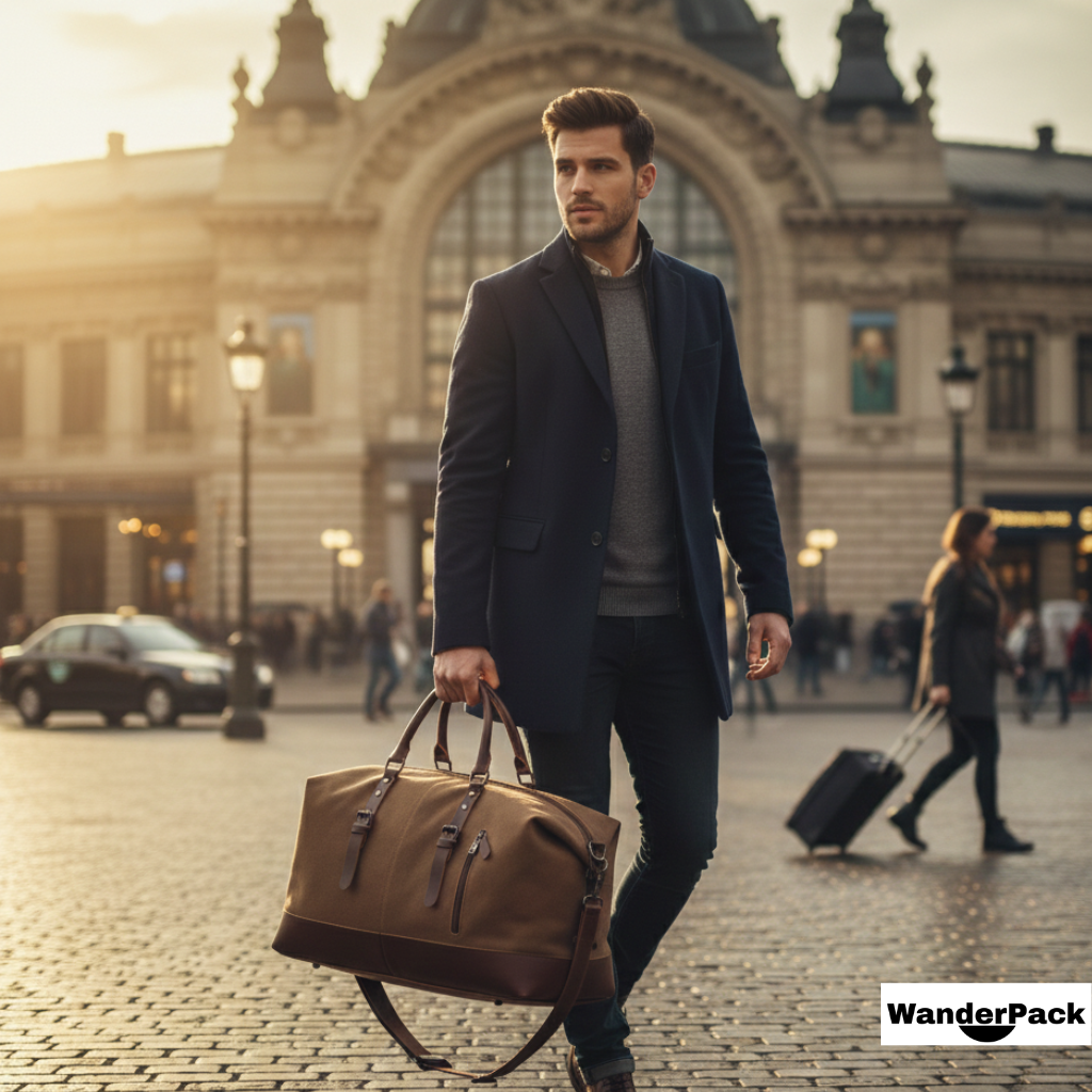 Sac de voyage 43L en toile polyester coton