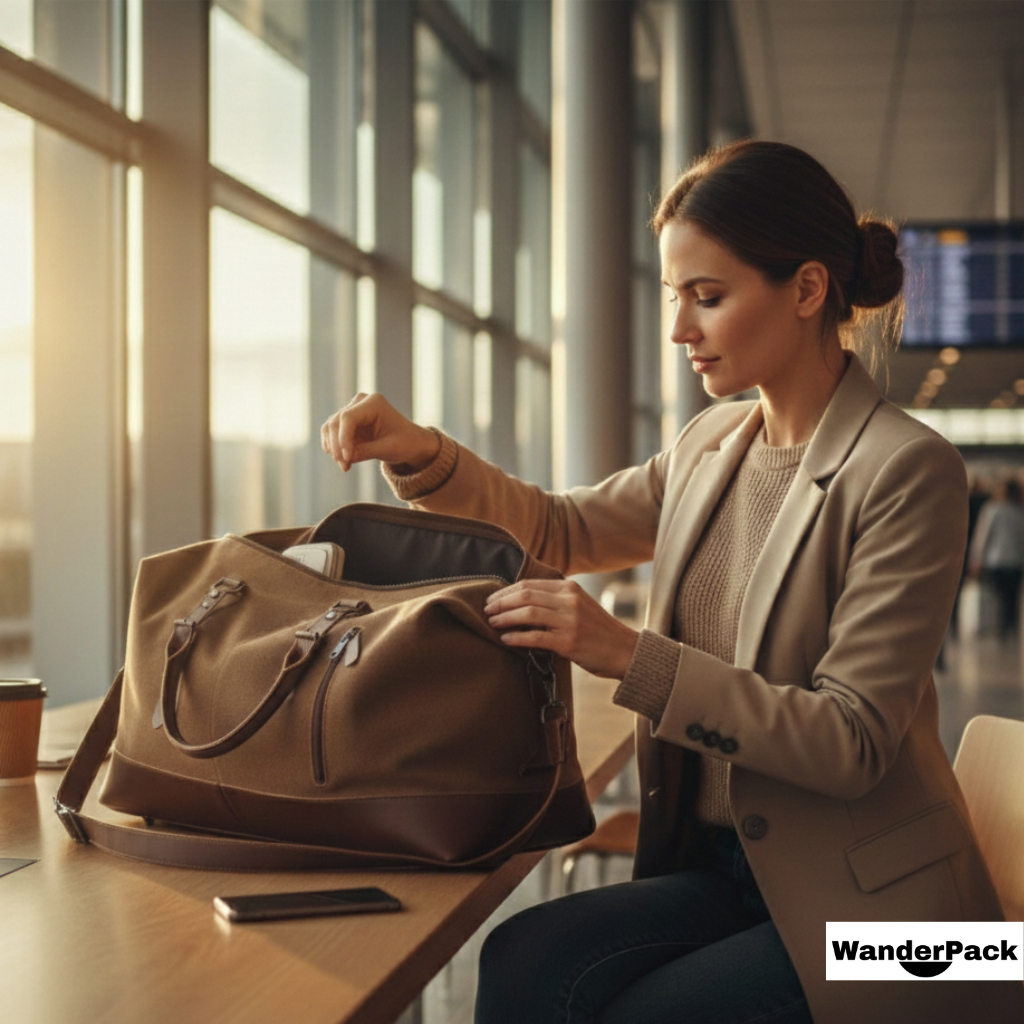 Sac de voyage 43L en toile polyester coton