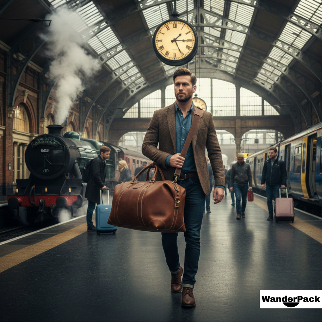 Sac de Voyage en Cuir 36L