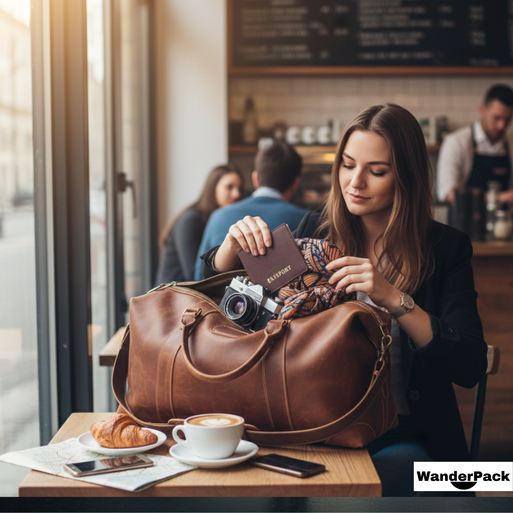 Sac de Voyage en Cuir 36L