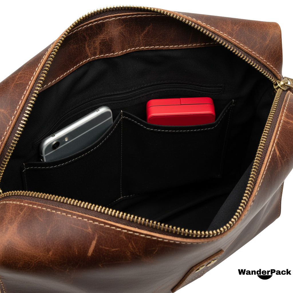 Sac de Voyage en Cuir Véritable Épais 29L