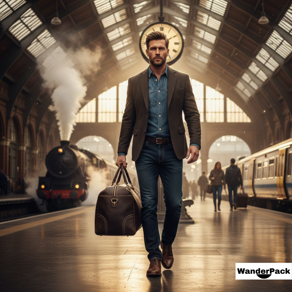 Sac de Voyage en Cuir Véritable Épais 29L