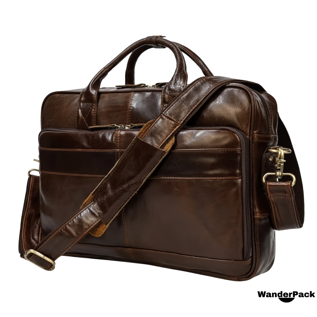 Sac Porte-Documents en Cuir de Vache 12L
