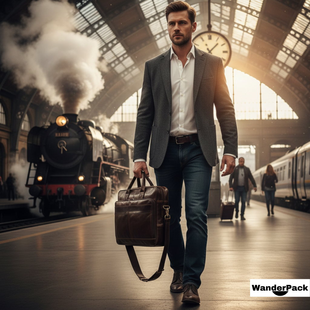 Sac Porte-Documents en Cuir de Vache 12L